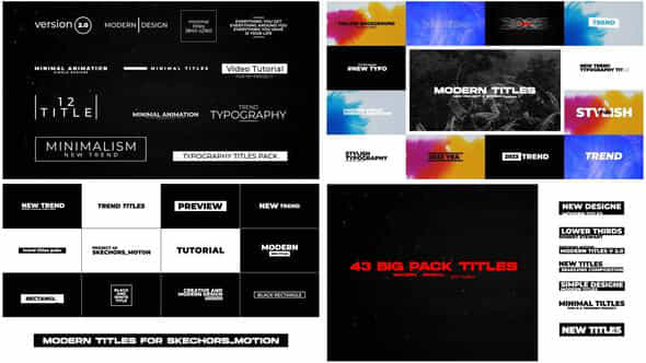 Big Pack Titles - VideoHive 44442082