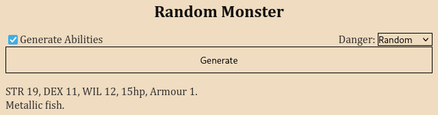 random monster