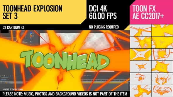 Toonhead (Explosion FX Set 3) - VideoHive 26209890