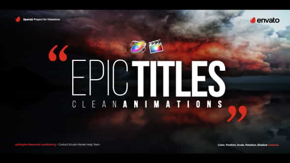 Epic Titles For Final Cut - VideoHive 20531405