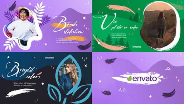 Brush Slideshow for After Effects - VideoHive 35735038