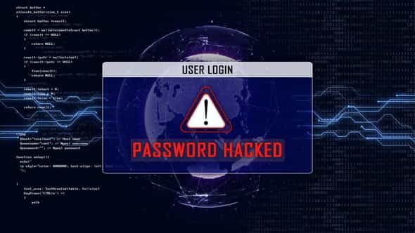 Password Hacked Text and User - VideoHive 33052681