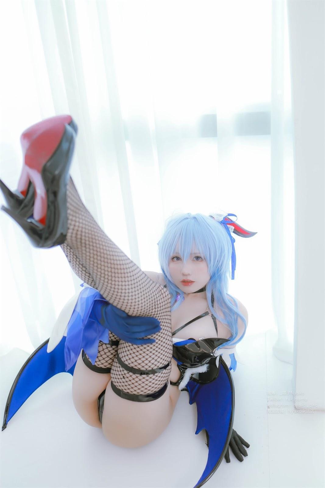 Cosplay Nyako喵子 原神 甘雨魅魔(62)