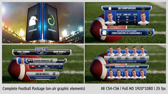 Complete On-Air Football Package - VideoHive 7009239