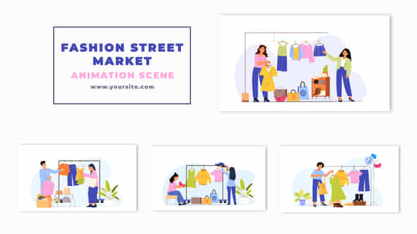 Fashion Street Market - VideoHive 47279447