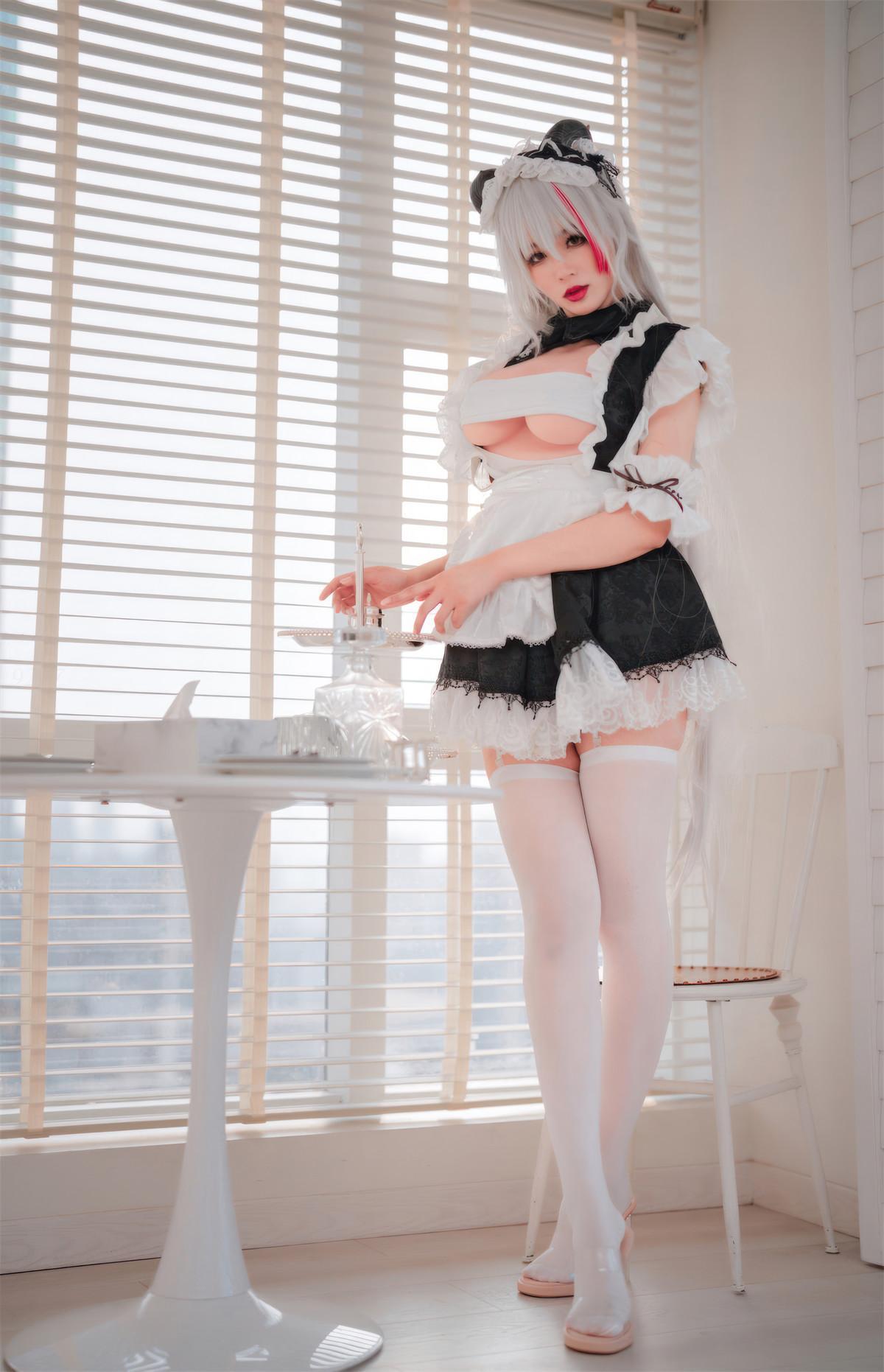 Cosplay 轩萧学姐 碧蓝航线 埃吉尔女仆(37)