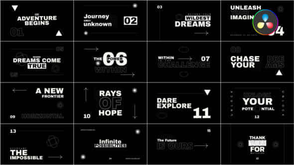 Black Rhythmic Titles Dr - VideoHive 50231465