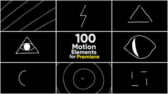 100 Motion Elements - VideoHive 23321552