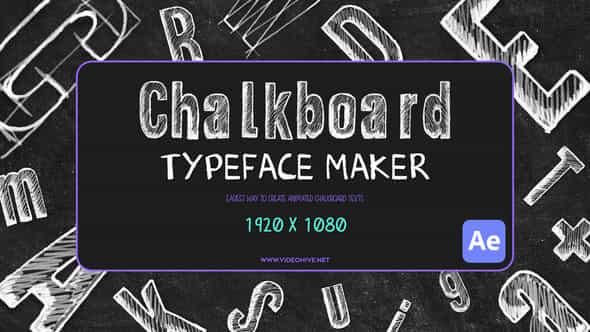 Chalkboard Typeface Maker - VideoHive 54813910