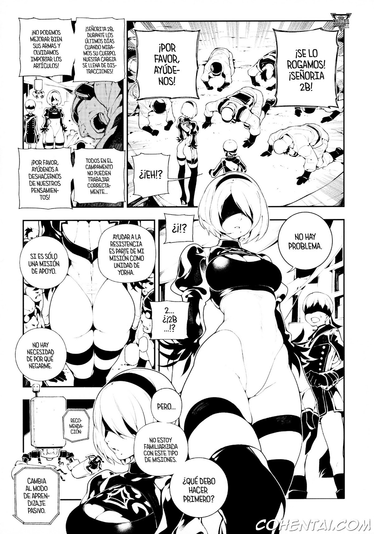 NieR:2BR18 (NieR:Automata) xxx comics manga porno doujin hentai español sexo 