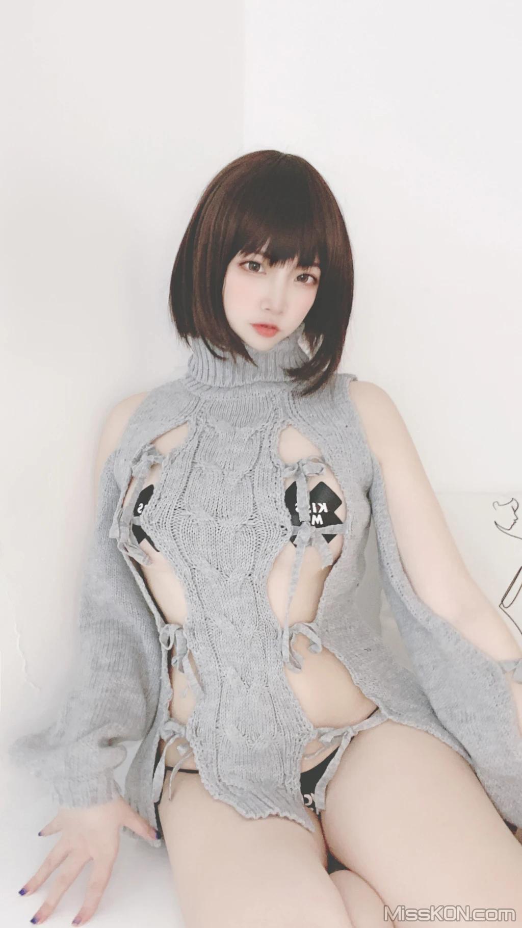 Coser@二佐Nisa: 私房洞洞毛衣 (66 photos )(31)