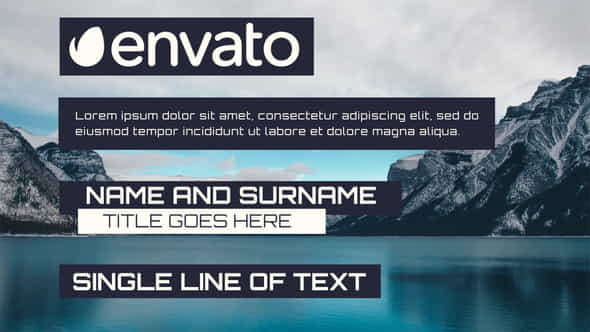 Simple Lower Third 3.0 - VideoHive 9472720
