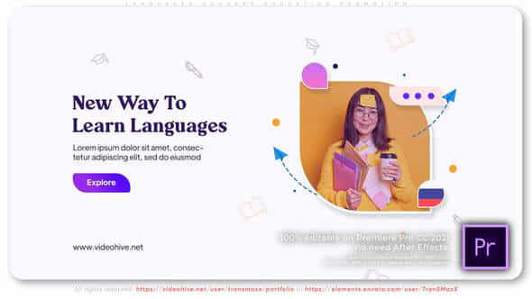 Languages Courses Education - VideoHive 33544709