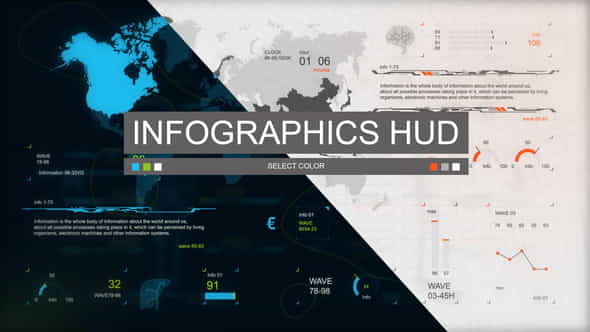 Infographics HUD set 3 - VideoHive 22173158