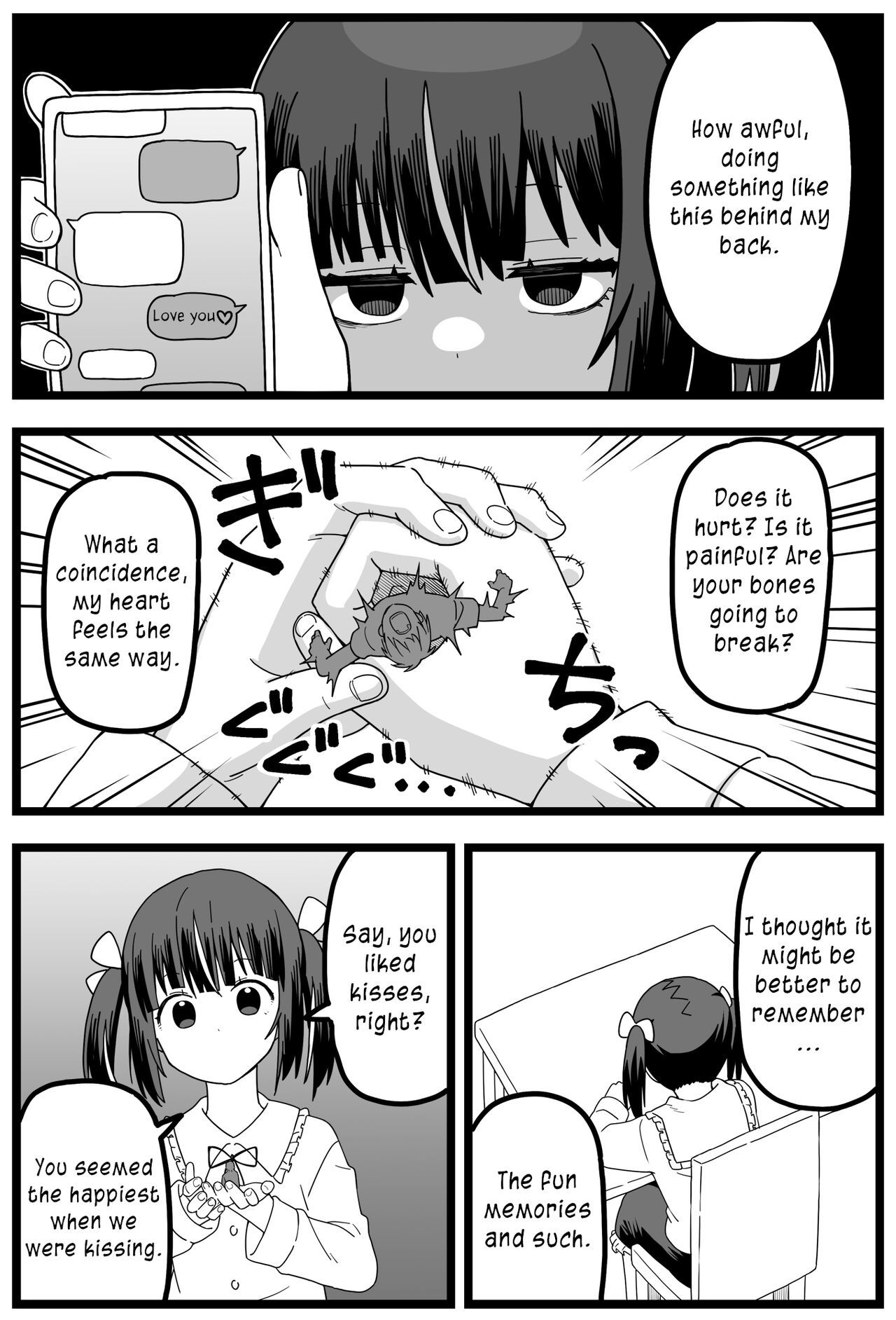 [Shiheki] Uwaki ga Barete Kanojo ni Chiisaku Sarete Taberareru Manga  Caught Cheating, Shrunk, and Eaten by His Girlfriend [English]