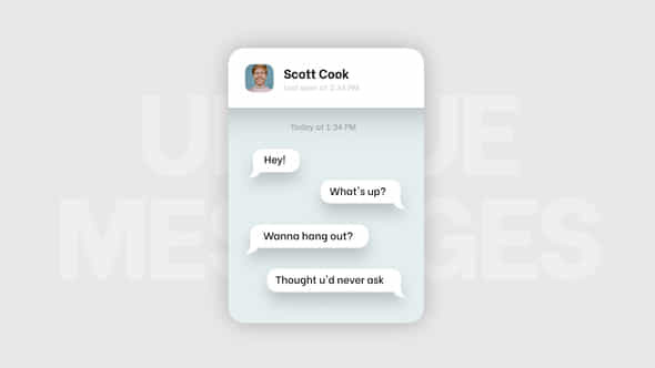 Unique Messages - VideoHive 46513059