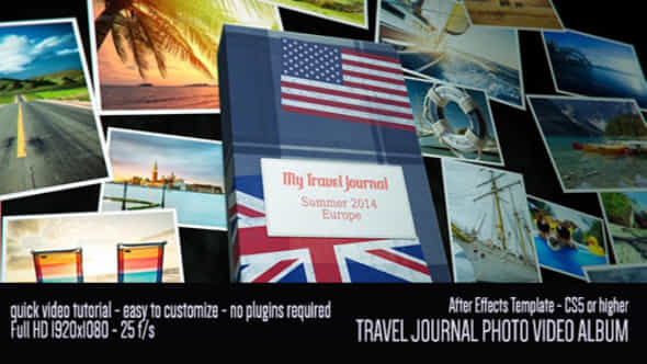 Travel Journal Photo Video Album - VideoHive 8714067