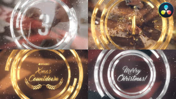 New Year And Christmas Countdown For Davinci Resolve - VideoHive 49576689