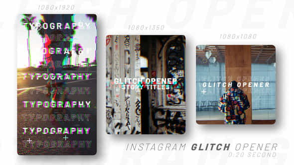 Instagram Glitch Opener - VideoHive 46212645