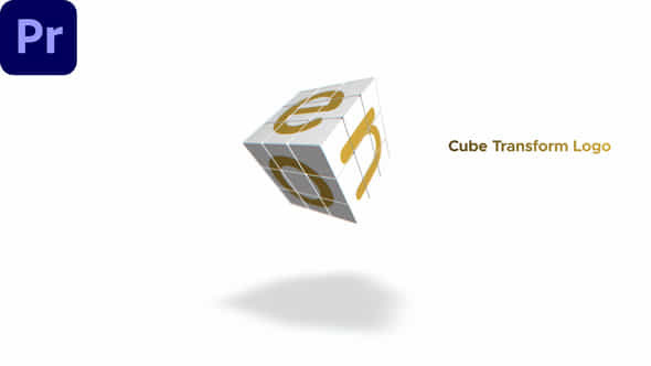 Cube Transform Logo Mogrt - VideoHive 51905104