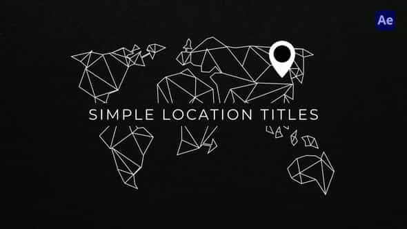 Simple Location Titles. - VideoHive 37823466