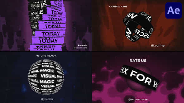 Kinetic Typography Scenes For After Effects - VideoHive 57726221