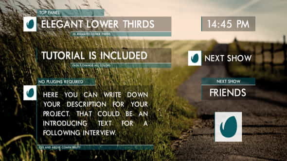 Clean Lower Thirds - VideoHive 9742397