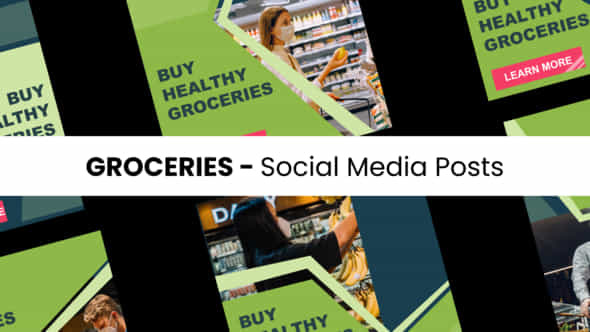 Groceries - Social - VideoHive 43683330