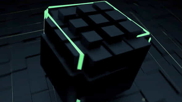 Tech Neon Cube - VideoHive 33893438