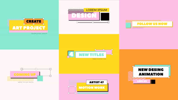 Colorfull Titles - VideoHive 45528873