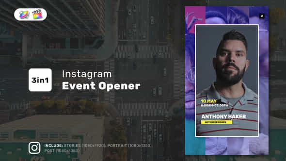 Instagram Event Opener Reel For Fcpx - VideoHive 53273157