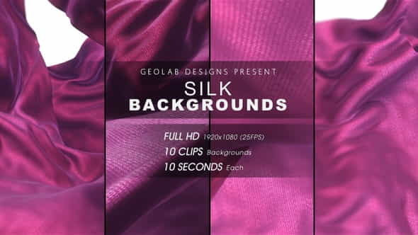 Silk Backgrounds l Smooth Cloth - VideoHive 28402724