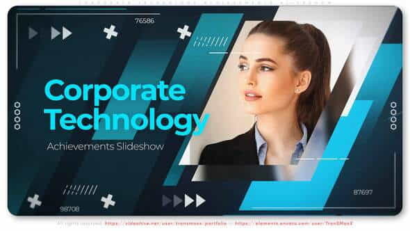 Corporate Technology Achievements. Slideshow - VideoHive 29656317