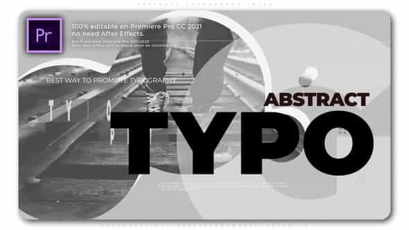 Abstract Typography Intro - VideoHive 34617759