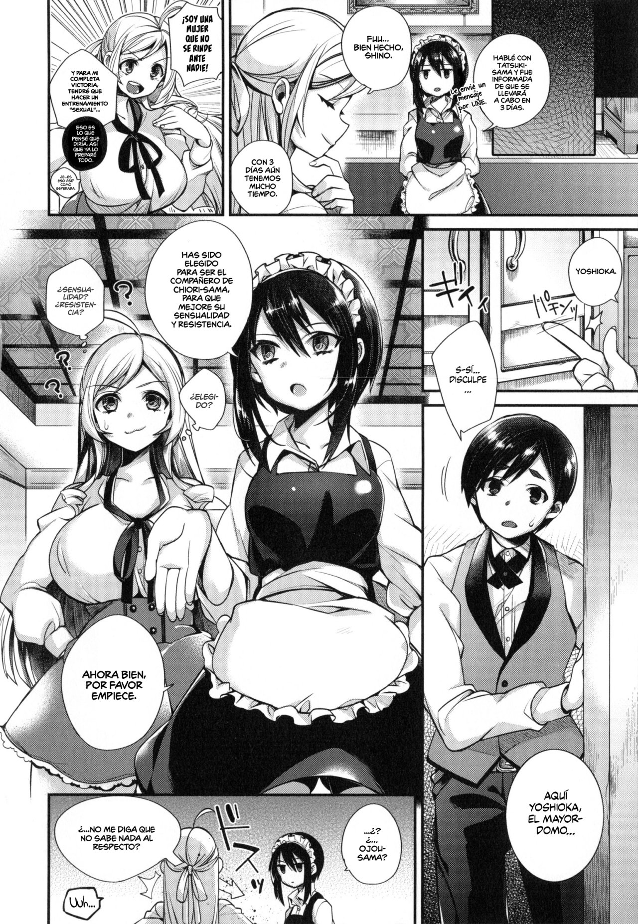 Ojou-sama to Maid no Midara na Seikatsu 3 (La Vida Sexual Diaria de una Ojou-sama y una Maid) - 3