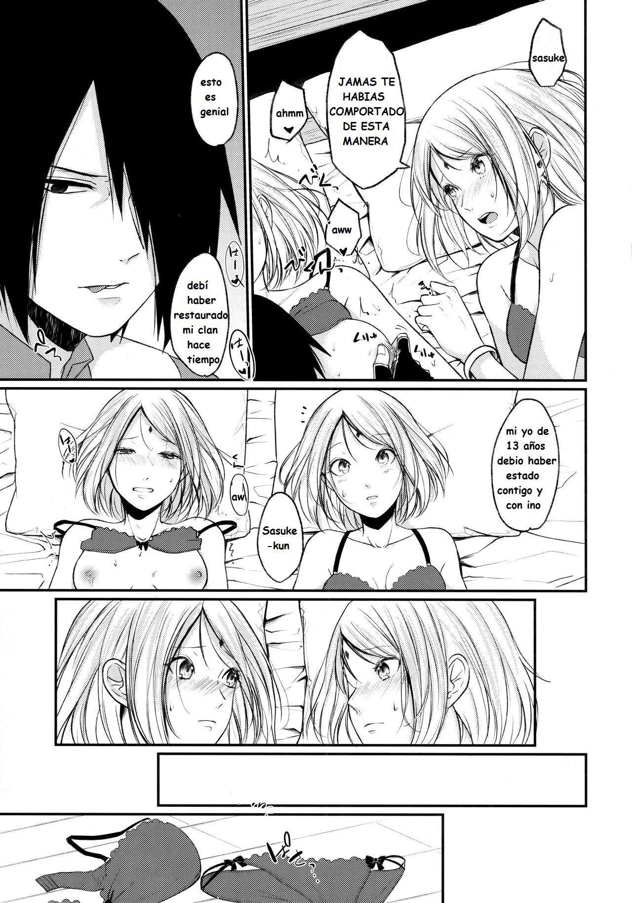 El Joven Sasuke y La Adulta Sakura - 3