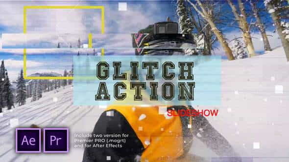 Glitch Action Slideshow - VideoHive 29903819