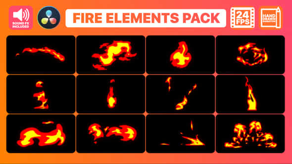 Fire Elements Pack - VideoHive 33900193