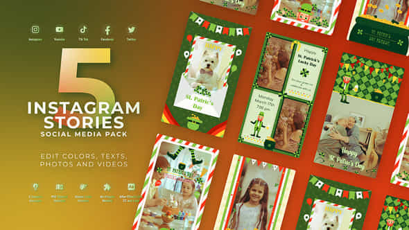 St Patricks Day Instagram Vertical Stories - VideoHive 56794243