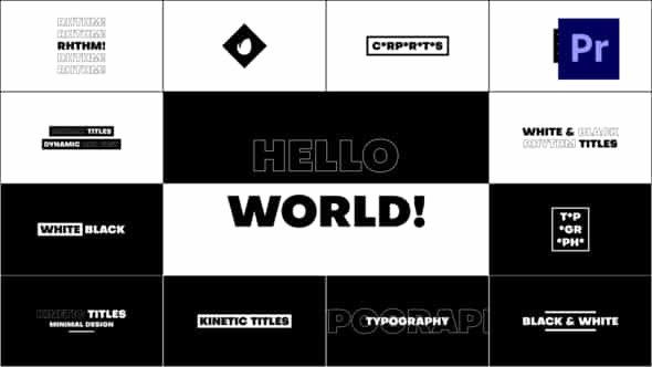 Kinetic Titles - VideoHive 36492119