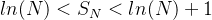 ln(N)<S_N<ln(N)+1