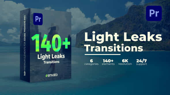 Light Leaks Transitions - VideoHive 39519656
