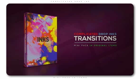 Complicated Drop Ink Transition Pack - VideoHive 21653435