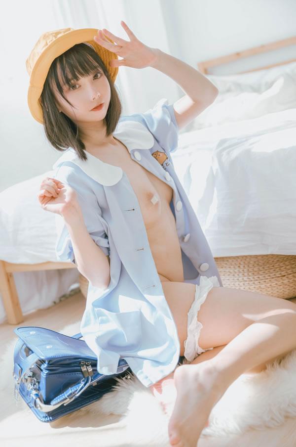 清新小美女Azuki背包私拍丝足诱惑(21)