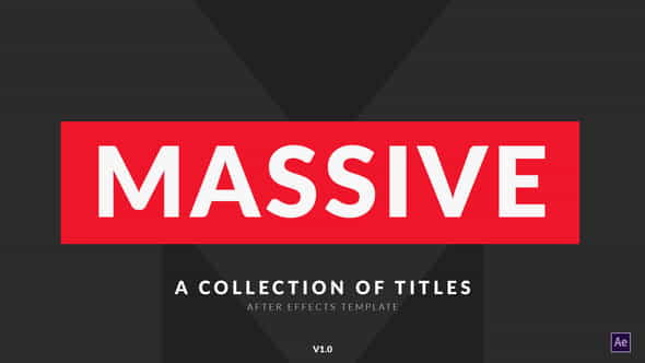 Massive v2 | Titles Pack - VideoHive 21880085