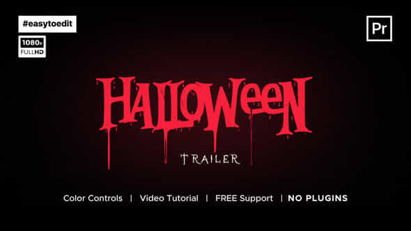 Halloween Trailer Template - VideoHive 34165698