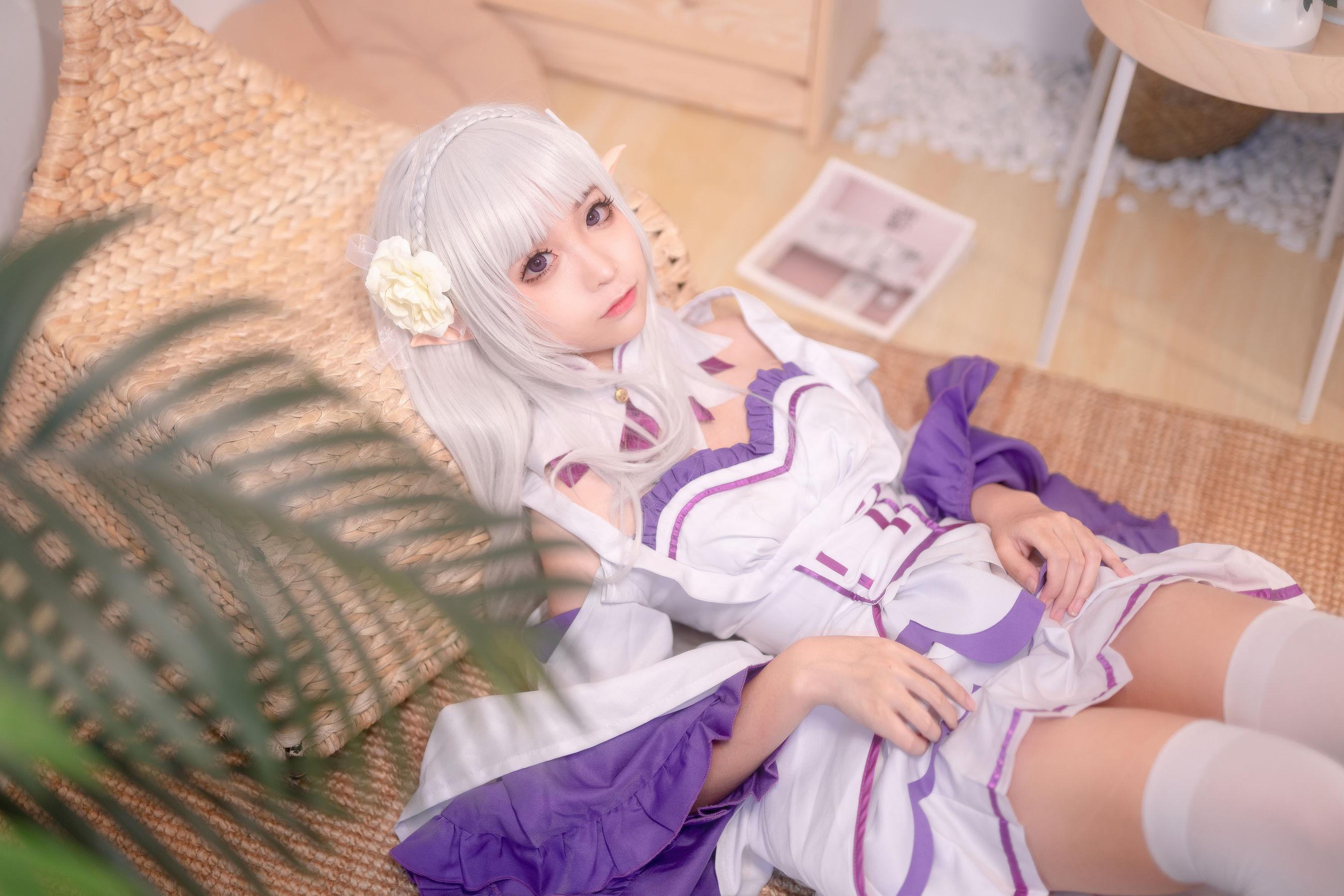 [美女Coser] 蠢沫沫 《艾米利亚》 写真集(10)