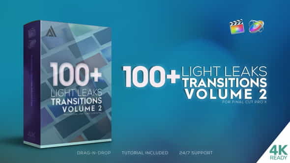 4K Light Leaks Transitions Vol - VideoHive 32444976