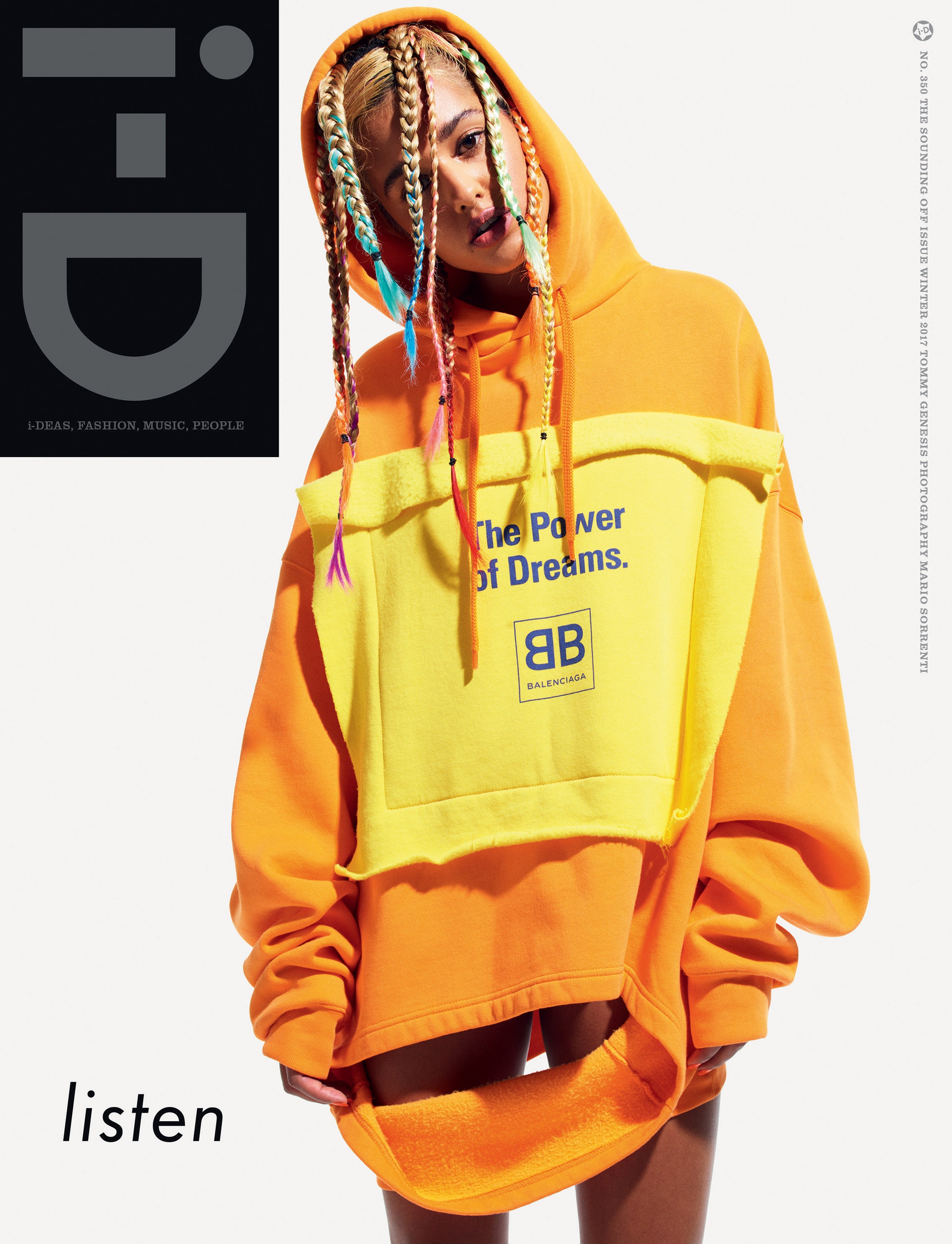 Tommy Genesis by Mario Sorrenti - i-D Magazine winter 2017 Tommy Genesis by Mario Sorrenti - i-D Magazine winter 2017