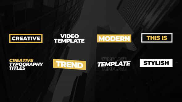 Modern Titles After Effects - VideoHive 50858614
